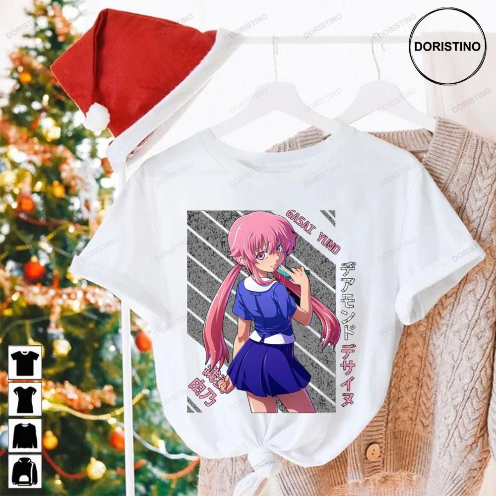 Vintage Yuno Gasai Mirai Nikki Limited Edition T-shirts